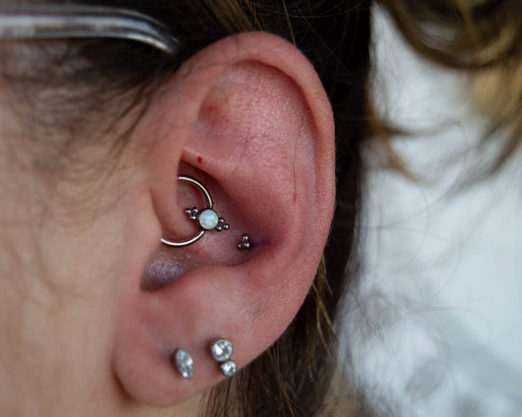 Ear piercings Lobe piercings Daith piercing conch piercing